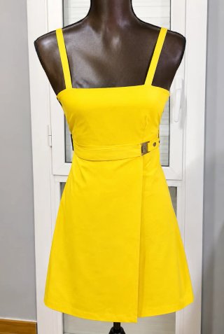 Vestido amarillo Versace Jeans Couture, Nuevo