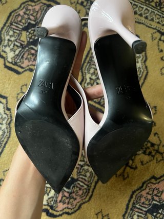 Zapatos rosa slingback de zara tacones nuevos