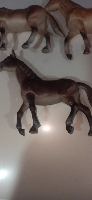 Lote de 5 figuras de animales de plástico