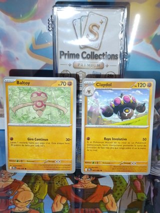 2 Cartas de Pokémon: Baltoy y Claydol