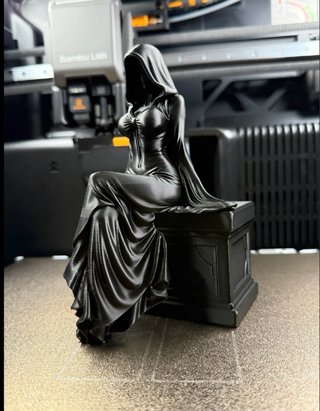 Stampa 3D Scultura Figura Mantello Gothic Witchy F