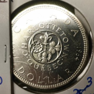 Lote Monedas 1 Dólar Plata Canadá