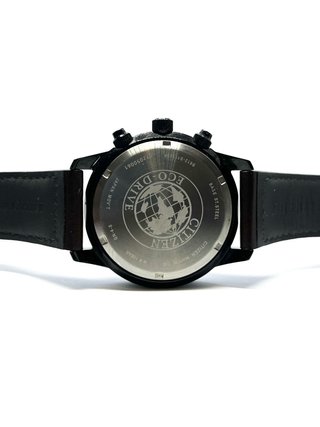 Citizen Eco-Drive Cronógrafo Brújula Negro Marrón