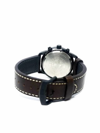 Citizen Eco-Drive Cronógrafo Brújula Negro Marrón