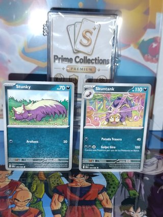 2 Cartas de Pokémon: Stunky y Skuntank