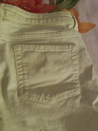 Pantalón corto vaquero verde/amarillo
