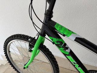Bicicleta juvenil Denbike 24 Negra/Verde