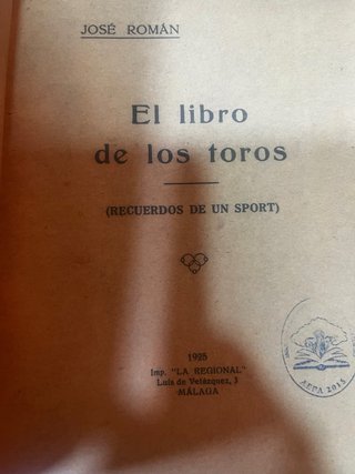 El libro de los toros
