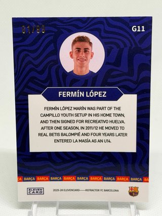 Fermín López /99 Rookie Card FC Barcelona