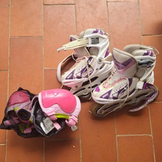 Patines en línea y protecciones infantiles