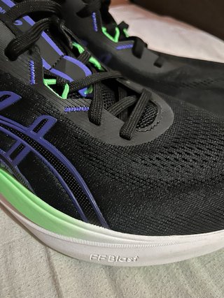Zapatillas Asics Negras Verdes Moradas