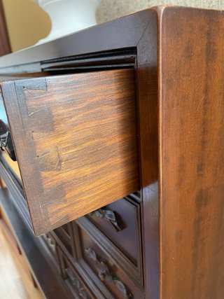 Bargueño de madera siglo XIX