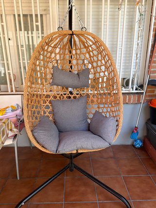 Sillón Colgante Mimbre Jardín