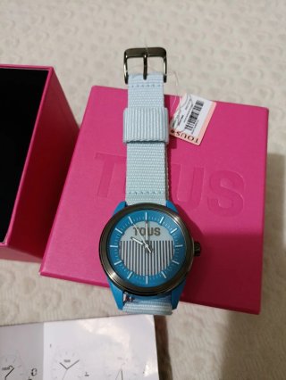 Reloj Tous Analógico Solar Azul y Plateado