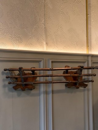 Perchero de madera rústico