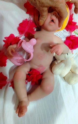 Bebé Reborn Silicona Completa 33-34 cm