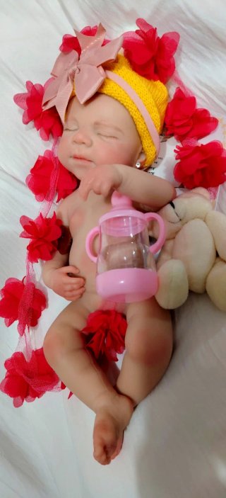 Bebé Reborn Silicona Completa 33-34 cm
