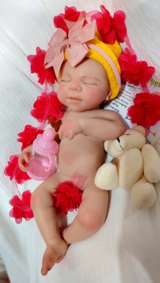 Bebé Reborn Silicona Completa 33-34 cm