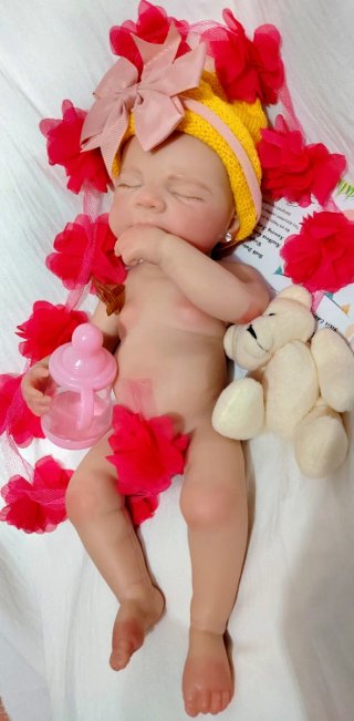 Bebé Reborn Silicona Completa 33-34 cm