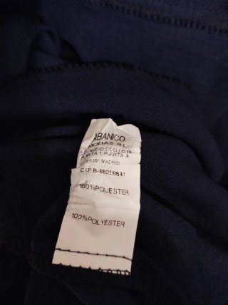 Pantalón azul mujer Abanico Moda