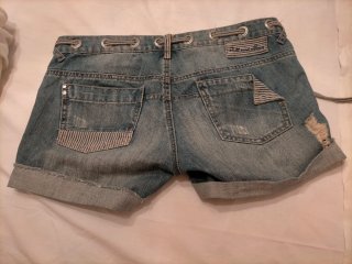 Pull&Bear Shorts Vaqueros Desgastados