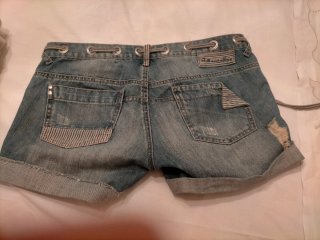 Pull&Bear Shorts Vaqueros Desgastados