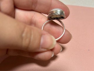 Anillo Piedra Luna Ovalada