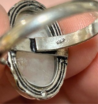Anillo Piedra Luna Ovalada
