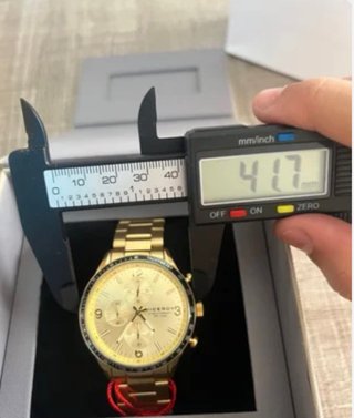 Reloj Viceroy Cronógrafo Dorado Caja y Papeles