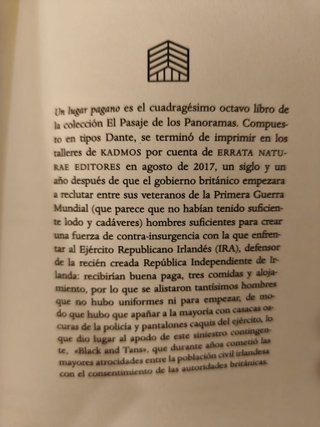 Un Lugar Pagano, de Edna O'Brien