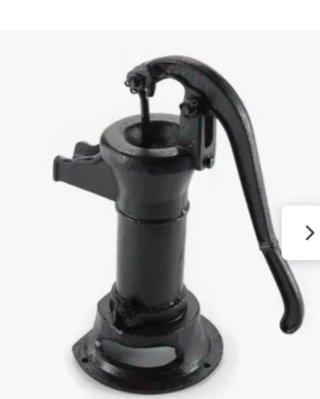 Bomba de agua manual negra