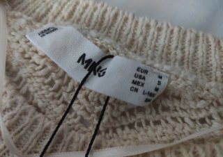Jersey de punto beige talla M