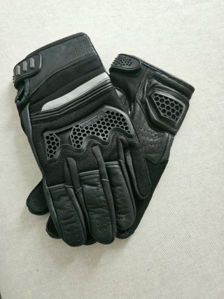 Guanti Moto Vera Pelle e Tessuto XXL