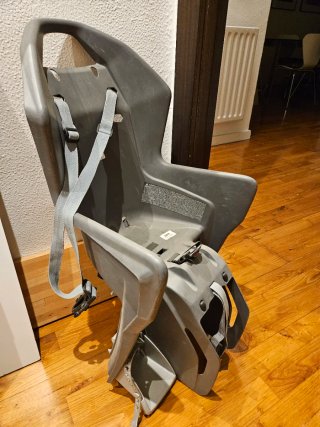 Silla Portabebés Bicicleta Gris