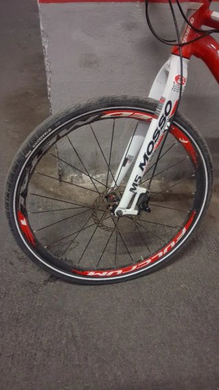 Bicicleta MOSSO Roja y Blanca