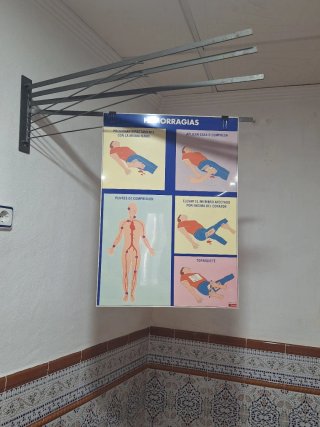 Expositor metálico pared