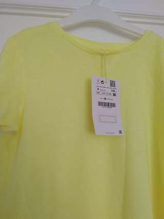Camiseta Zara amarilla Talla 9