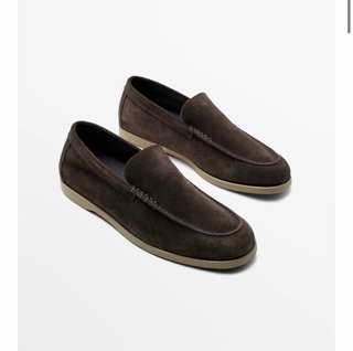 Mocasines Massimo Dutti Piel Serraje Talla 43
