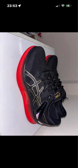 Asics Metaride Zapatillas Negras Rojas