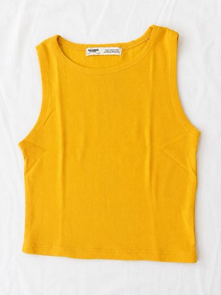 Top naranja Pull&Bear Talla XS