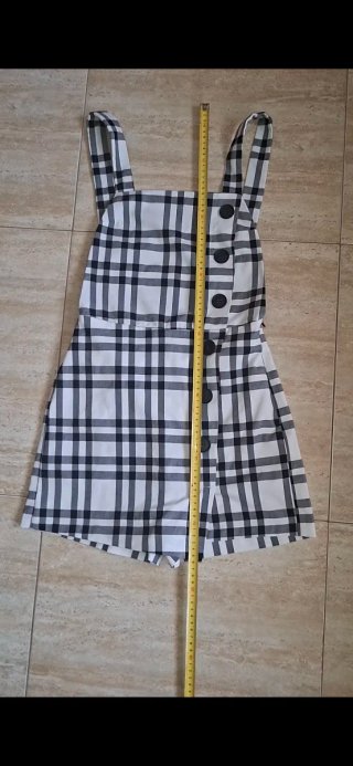 T34, Stradivarius, peto shors efecto falda cuadros