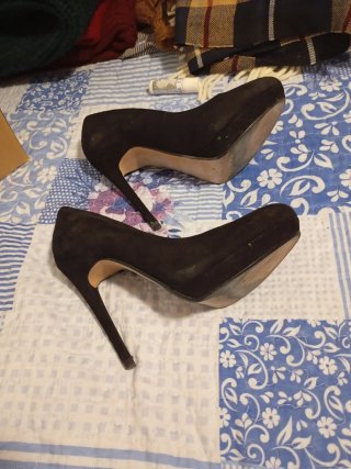 Zapatos de tacón negros Zara