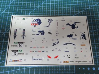 Calcas Peugeot 206 WRC 1/43 Heller