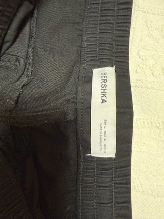 Pantalón Cargo Chico Talla L Negro