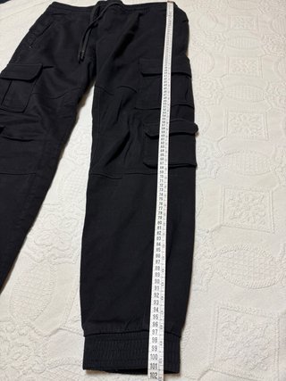 Pantalón Cargo Chico Talla L Negro