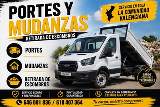 SE REALIZAN PORTES Y RETIRADAS DE ESCONBROS