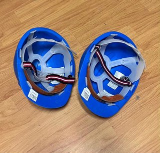 Cascos de seguridad azules (2 unidades)