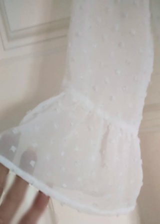 Blusa gasa blanca