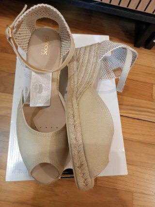 Esparteñas Cuña Beige 41