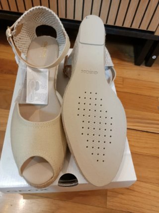 Esparteñas Cuña Beige 41